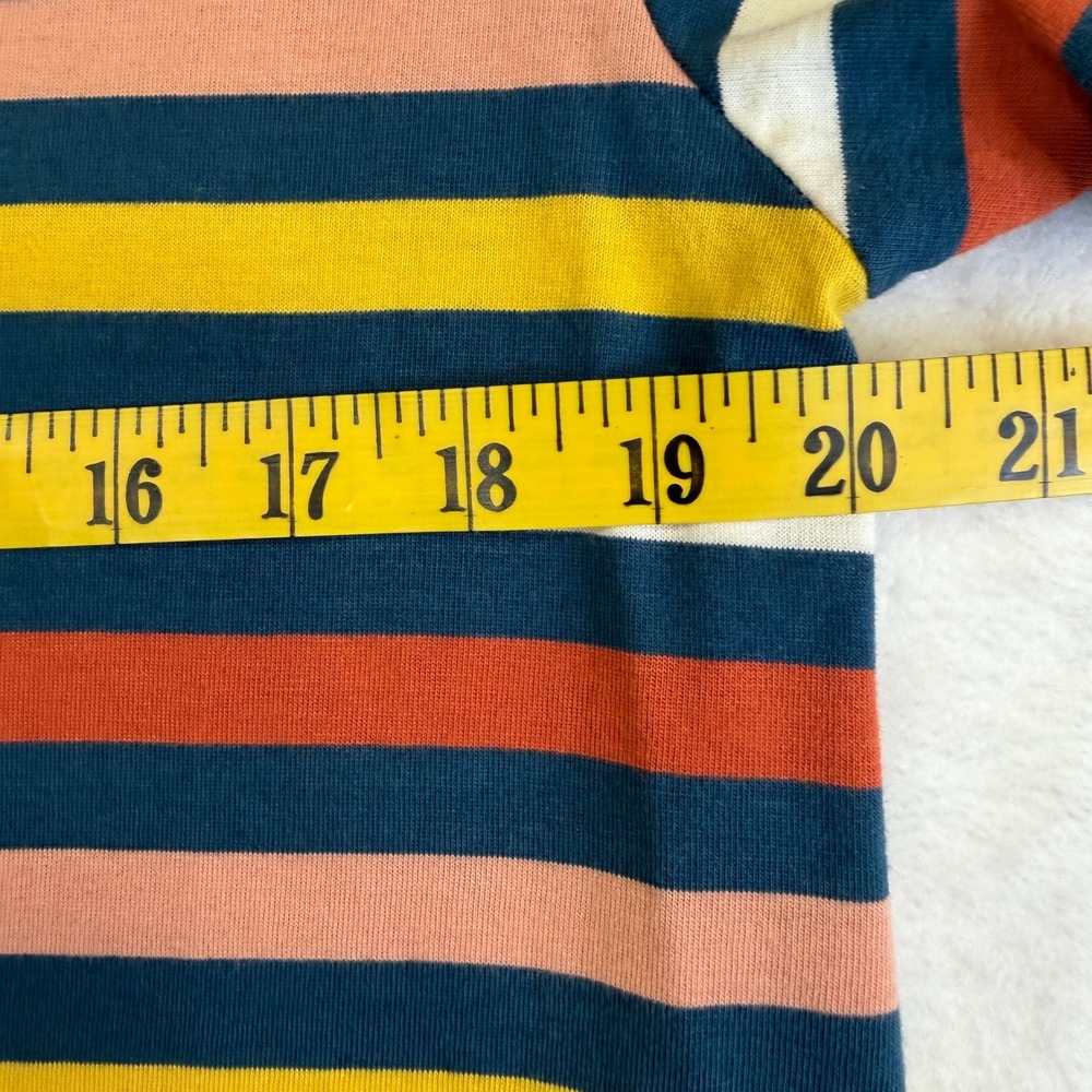 For The Republic Womens Large Striped Short Sleeve Y2K T-Shirt Cotton - Picture 7 of 8